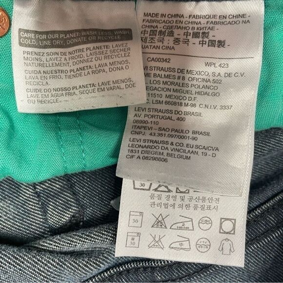 Levi's 511 Black Label Slim Denim Jeans Distressed Men's Size 31x32 - Picture 6 of 16